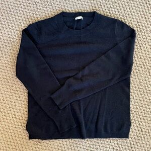 J.Crew Black Cashmere Tee Sz L